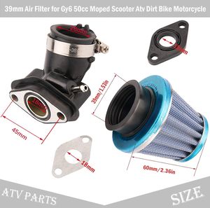 Carburador GY6 de 50cc para Scooter/Ciclomotor de 49cc 50cc, 139QMB, Alto Rendimiento, 4 Tiempos, con Colector de Admisión, Compatible con Motor PD18J - Product Image 3