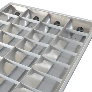 2 х4 фута потолочная решетка светлая решетка решетки g13 алюминиевая 3x28 Вт 3x36 Вт t8 люминесцентная решетка решетки для офиса - Product Image 1