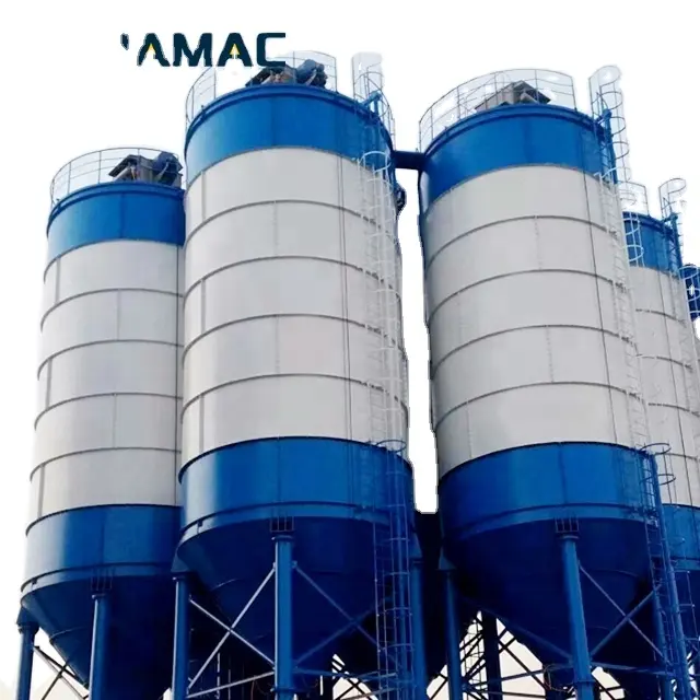 2023 HAMAC Bolted प्रकार WAM के साथ 100 टन 2000 टन क्षैतिज सीमेंट साइलो सीमेंट साइलो भागों बिक्री