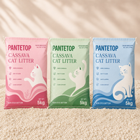 Litière pour chat en manioc de qualité supérieure, écologique, à forte absorption des odeurs et sans odeur, pour le contrôle des odeurs