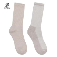 26Stocking Chaussettes en coton mi-mollet unies multicolores, personnalisables avec texte et logo, antibactériennes, respirantes, écologiques pour votre marque