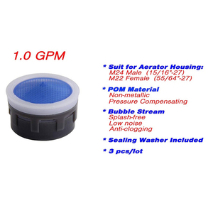 Aérateurs de <span class=keywords><strong>robinet</strong></span> modernes en plastique de haute qualité, 22 mm ou 24 mm, économiseurs d'eau pour robinets de salle de bain et de cuisine - Product Image 4