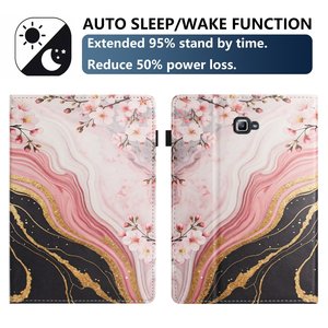 Étui pour tablette <span class=keywords><strong>Samsung</strong></span> <span class=keywords><strong>Galaxy</strong></span> <span class=keywords><strong>Tab</strong></span> S6 <span class=keywords><strong>Lite</strong></span> P610 P615 <span class=keywords><strong>A7</strong></span> <span class=keywords><strong>T500</strong></span> T505 T220 T225 2020, housse en cuir avec impression de motifs, veille/réveil automatique - Product Image 1