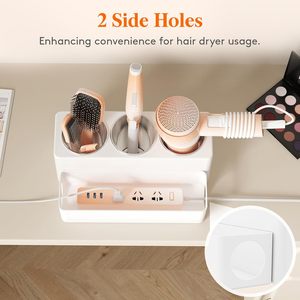 Lifewit 25.4 libbre di riso Dispenser tazza di misurazione per capelli in acrilico Organizer per phon phon supporto per riporre oggetti da cucina - Product Image 4