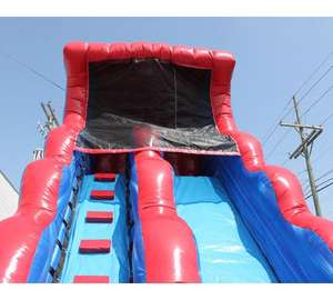 Tobogán Acuático Inflable Gigante de PVC de 20 pies, Diseño Rojo, para Niños y Adultos, Castillo Acuático Inflable para Jardín - Product Image 4