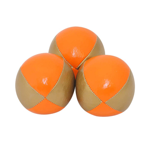 CHL Kids outdoor <span class=keywords><strong>2</strong></span>/4/6/8 panel small custom size 5/6.3cm red blue yellow color pvc PU material 3pc juggling ball set with logo - Product Image 5