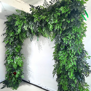 SPR personnalisé 7D <span class=keywords><strong>plante</strong></span> verte feuille arc <span class=keywords><strong>mur</strong></span> de fleurs mariage soie artificielle Rose panneau toile de fond fête fleurs décoratives pour <span class=keywords><strong>mur</strong></span> - Product Image 2