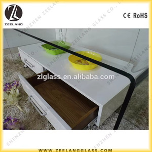 Modern Solid Hot Bending Tempered Bent <strong>Glass</strong> <strong>Table</strong> Top Customizable <strong>Coffee</strong> <strong>Table</strong> for Home Office Decoration - Product Image 4