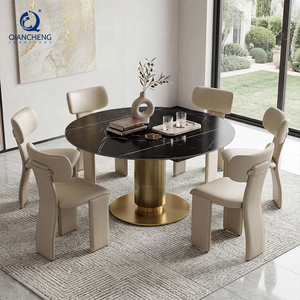 <span class=keywords><strong>Tavolo</strong></span> da Pranzo Rotondo Estensibile OEM per Interni con Sedie, <span class=keywords><strong>Tavolo</strong></span> Ovale Circolare Regolabile - Product Image 3