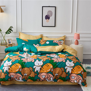 Conjunto Simples de Quatro Peças de Algodão 100% 300tc Eco-Friendly para Todos os Estações com Capa de Edredom - Product Image 5
