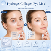 Masque pour les yeux en hydrogel personnalisé, patchs pour les yeux en hydrogel pour les cernes et les poches sous les yeux