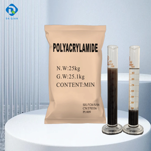 Kationisch anionisch polyacrylamide polymeer flocculant waterbehandelingsmiddel hulpstof 99,8% zuiverheid DA QIAN Henan - Product Image 1