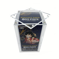 Boîte de rangement en acrylique transparente moderne personnalisée avec protection UV, pour boîte de rappel TCG, avec couvercle magnétique pour l'affichage