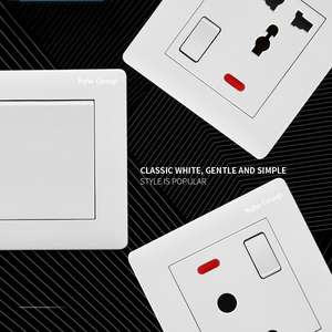 Enchufe de Pared Europeo con Panel Táctil, Interruptor de Doble Control con Material de PC de 10A para Luz de Pared - Product Image 2