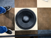 Système audio passif mono YK18-125-280 OEM, woofer de 18 pouces, 5800 W RMS, 8 ohms, bobine de 5 pouces, AC 110-240 V, aluminium, portable et durable
