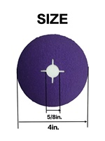 Disques en fibre de résine céramique pure en gros 4" 4.5" 5" Grains 60/80/100/120 à trous croisés pour acier inoxydable et acier au carbone Fabricant OEM