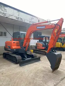 Retroexcavadora hidráulica excavadora/excavadora usada pequeña excavadora Doosan DX60 excavadoras a la venta