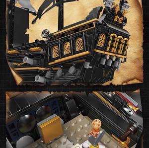 13199 Leaping Dutchman Pirate Ship Boat ABS <b>Plastic</b> Construction Toy for Children's Assembled Building <b>Blocks</b> Cross - Product Image 6