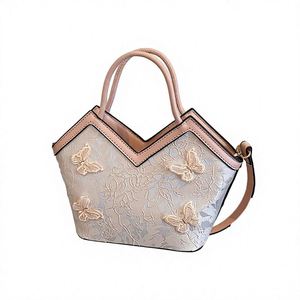 Bolso tipo saco retro de mezclilla con incrustaciones de diamantes, modelo pequeño con cordón ajustable y correa para el hombro - Product Image 2