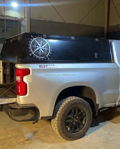 Coque de camping-car en aluminium rigide pour <span class=keywords><strong>Chevrolet</strong></span> <span class=keywords><strong>Silverado</strong></span> 1500 <span class=keywords><strong>2019</strong></span>, coque de camping-car étanche avec fenêtres coulissantes - Product Image 4