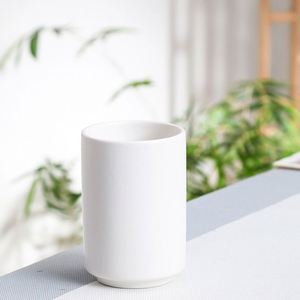Ceramic Straight Tumbler Mug Wholesale Custom Logo Matte Black White Ceramic <b>Cup</b> <b>for</b> Hotel Restaurant Cafe Commercial Use - Product Image 4