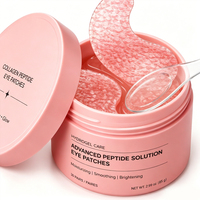 Patchs pour les yeux au peptide PDRN, masque hydrogel coréen au collagène pour le contour des yeux, anti-âge, anti-cernes, éclaircissant, raffermissant, marque privée