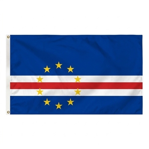 Bandera de <span class=keywords><strong>Cabo</strong></span> <span class=keywords><strong>Verde</strong></span> al por mayor, 3x5 pies, poliéster duradero, banderas nacionales de <span class=keywords><strong>Cabo</strong></span> <span class=keywords><strong>Verde</strong></span> con ojales de latón, colores vivos, decoración para exteriores - Product Image 1