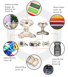 Correa de Perro de Terciopelo de Pana para Invierno, Accesorios Cálidos para Perros, Arnés de Cachorro, Chaleco con Logotipo de Goma Personalizado con <span class=keywords><strong>Collar</strong></span> para Perro - Product Image 6