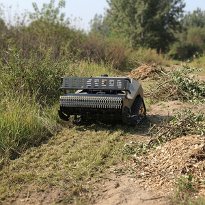 New Explosive 800mm Crawler diesel Multifunctional Alfalfa <strong>Remote</strong> Control Lawn <strong>Flail</strong> <strong>Mower</strong> for Clearing Land With Rotary Tiller - Product Image 4