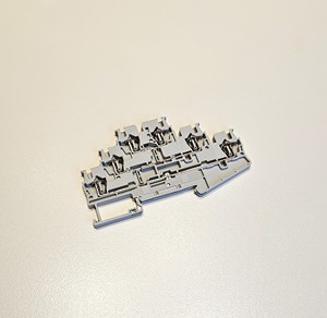 Italian Quality Premium Gray Terminal Block 32A 800V <b>Screw</b> Connection Tin Plated <b>Copper</b> PA 6.6 Plastic Modular - Product Image 4