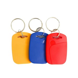 Benutzer definierte 125kHz blau Kunststoff ABS Schlüssel anhänger <span class=keywords><strong>Tag</strong></span> Smart Schlüssel bund für Hotel Tür Zugang Aufzug Management Parkplatz Mitglieds karte - Product Image 1