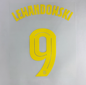 2025 #10 lamine yamal namecet #9 lewandowski namecet in ấn sắt trên truyền nhiệt bóng đá vá huy hiệu - Product Image 2