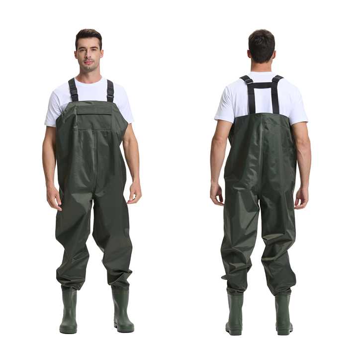 Lineaeffe Tuta Chest Wader In PVC | Nero Unisex | Taglia 34/30 - Foto 7