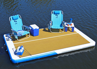 Plate-forme de quai gonflable en PVC à usage intensif pour lac et océan