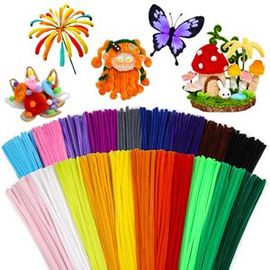 Limpiapipas de Chenilla de 8mm para Manualidades Infantiles y Bricolaje, 100 Unidades Multicolor, 30x0.8cm, Alambre Esponjoso para Manualidades - Product Image 1