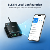 Terminal industriel multi-protocoles LoRaWAN BLE YFL1410-4G, bande de fréquence personnalisée, unité d'acquisition de données à distance sur réseau cellulaire 4G
