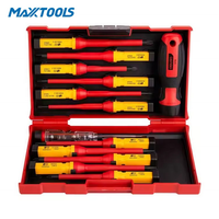 Ensemble de tournevis isolés VDE 1000V 13 pièces avec poignée à dégagement rapide, embouts magnétiques, kit d'outils manuels pour électriciens VDE GS IEC60900
