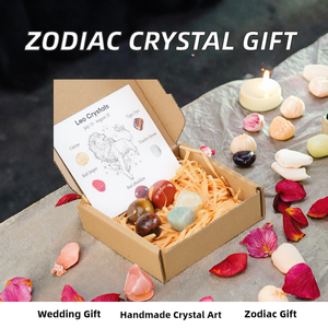 Venta al por Mayor de Piedras Naturales Curativas de Cristal Talladas a Mano Runyangshi, Caja de Regalo de Moda con los Doce Signos del Zodiaco - Product Image 2