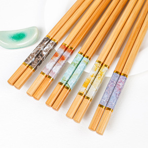 Palillos de Bambú con Diseño de Mármol Antideslizante para Uso Doméstico - Product Image 2