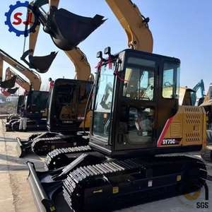 Prêt à être expédié : Mini-excavatrice sur chenilles d'occasion SANY SY75C Pro, état quasi neuf, faible nombre d'heures, prix spécial à vendre SY35U SY95C SY135C - Product Image 3