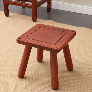 Solid Wood <b>Stool</b> Vintage Style Small Size Living Room Door <b>Stool</b> Adult Use Shoe Changing Coffee <b>Table</b> <b>Stool</b> - Product Image 2