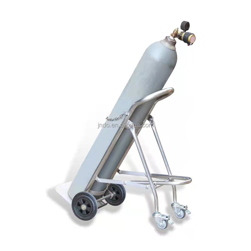 Carro Transporte Para Cilindros De Gas 8-10 Litros - Con 2 Ruedas Y Cadena De Sujeción - Acero Resistente