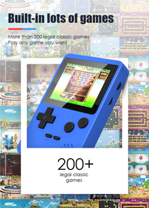 Consola de Juegos Retro con Pantalla TFT a Color de 2.4 Pulgadas, Más de 200 Juegos Clásicos Precargados, Sistema de <span class=keywords><strong>Juego</strong></span> Portátil, Juguete de <span class=keywords><strong>Juego</strong></span> Relajante - Product Image 3