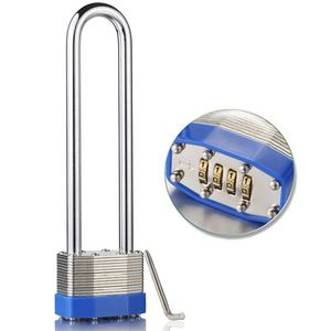 थोक उच्च सुरक्षा स्टील पॉलिश वाटरप्रूफ लैमिनेटेड संयोजन पैडलॉक 4 अंकों के साथ पैडलॉक - Product Image 2