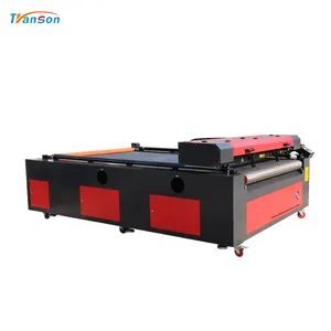 High Efficiency CO2 Laser Double Heads Auto Feeding Fabric Cutting Machine 1620 Laser Engraving Machine Price 90-100w