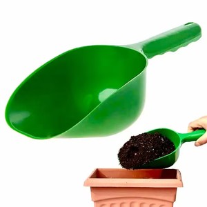 Pelle de jardin en plastique vert avec manche, outil multifonctionnel épaissi, pelle à terre, pelle en plastique - Product Image 1
