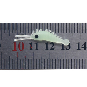 Señuelo luminoso para camarones, 3 cm, 50 unidades, cebo biónico de silicona para pesca en agua dulce - Product Image 3