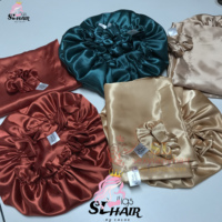 Usine directement luxe Designer Satin cheveux sommeil Bonnets soie taie d'oreiller coffret cadeau Satin soie taie d'oreiller