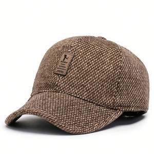 Casquette de sport automne-hiver pour hommes d'âge <span class=keywords><strong>moyen</strong></span> et âgés, cyclisme en plein air, casquette de baseball en coton, style urbain, chaude et protectrice pour les oreilles - Product Image 5