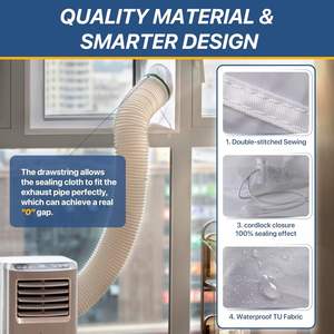 Climatiseur portable et sécheur 100 % étanche, facile à installer pour fenêtre à battant/auvent/ouverture en hauteur - Product Image 2